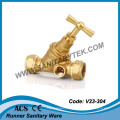 Brass Stop Cock with Compression Ends (V23-304)